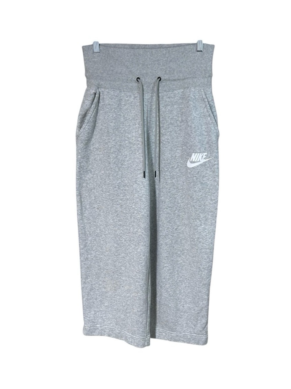 Nike CI1174-050 Women's Sportswear Rally Sneaker Pants Grey Sweatpants Wide Leg
